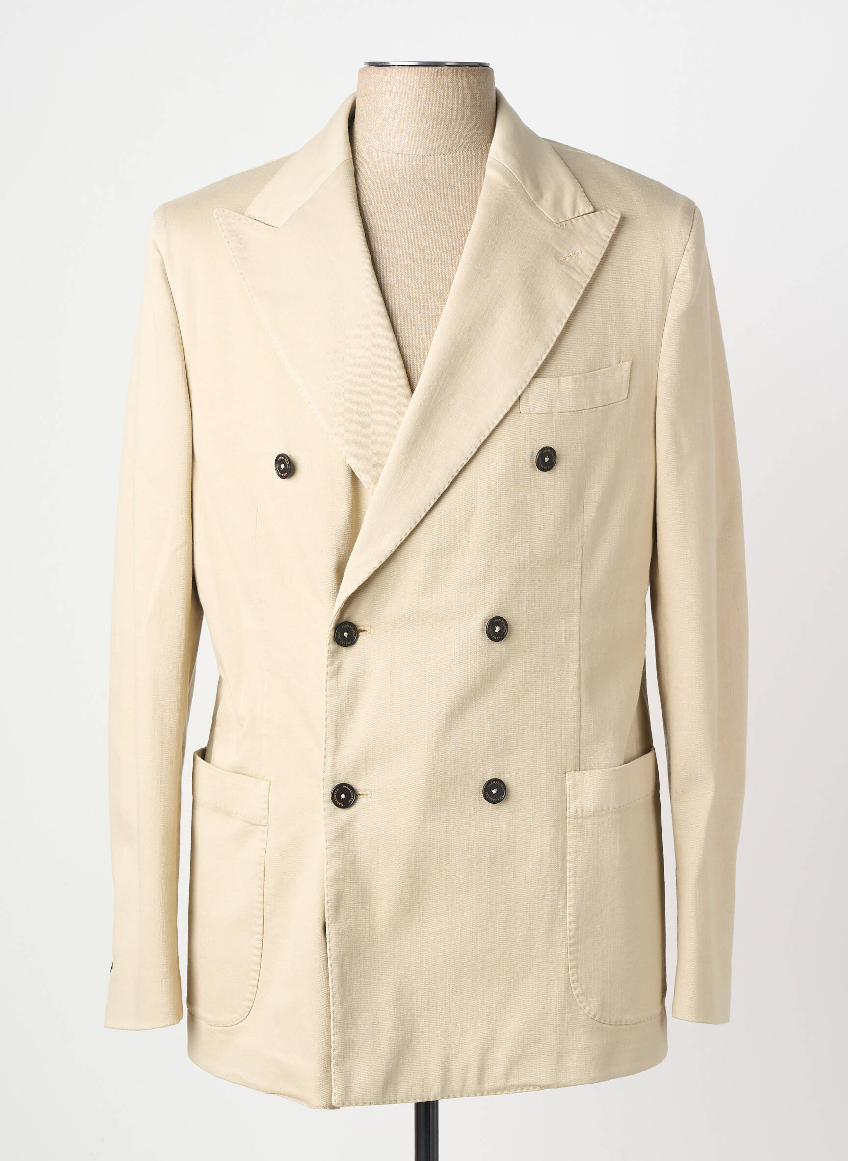 Blazer coupe cintrée beige TRAMAROSSA homme