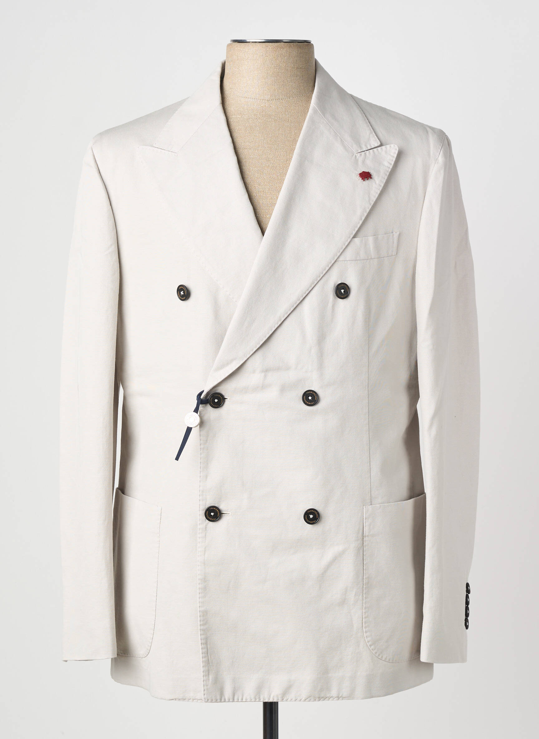 Blazer coupe cintrée gris TRAMAROSSA homme