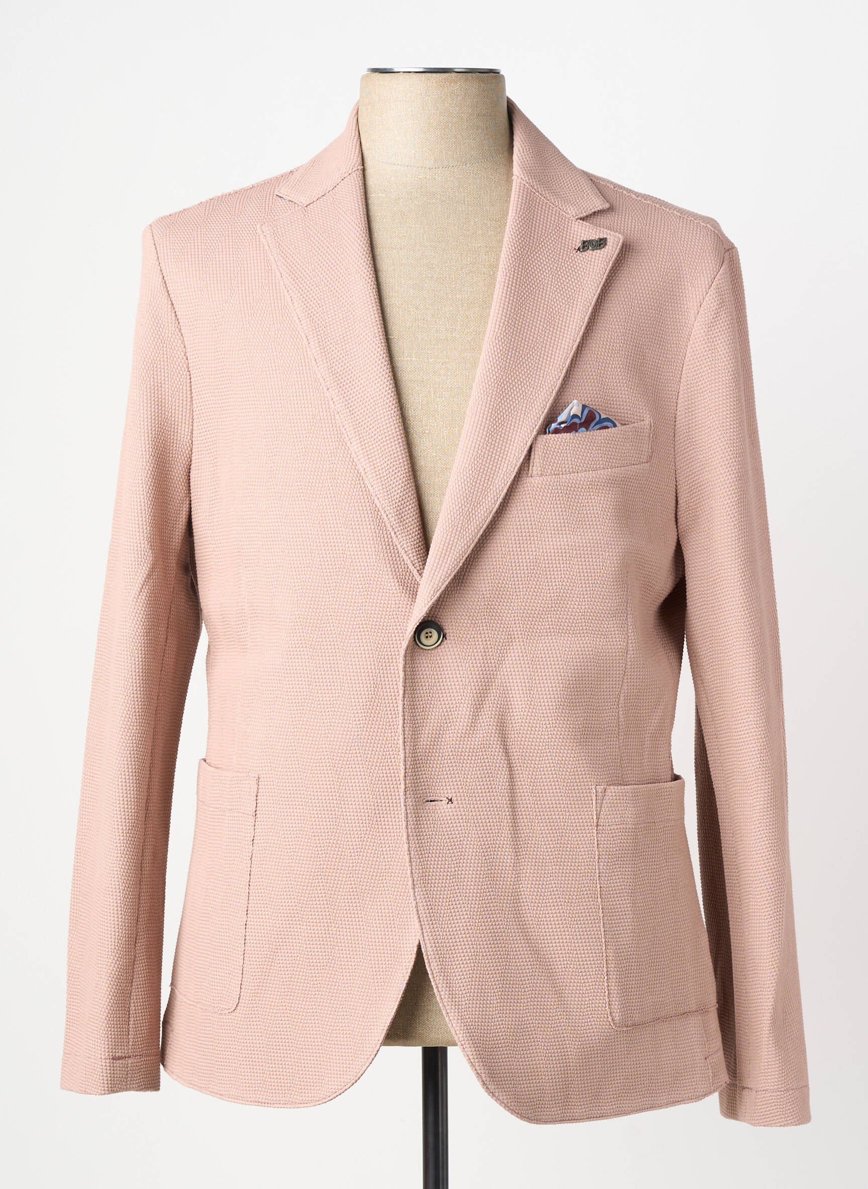 Blazer coupe cintrée rose BOB homme