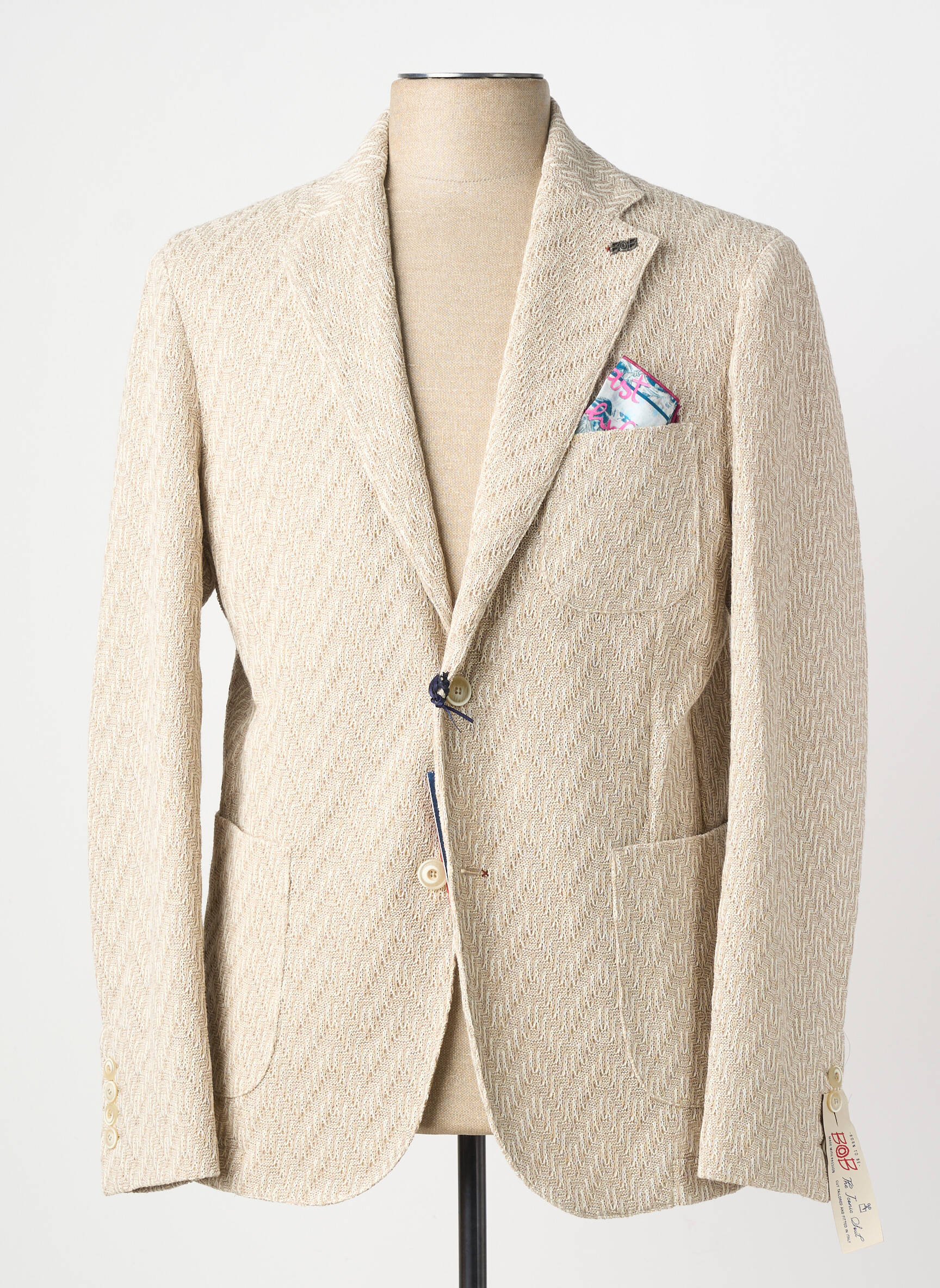 Blazer coupe cintrée beige BOB homme