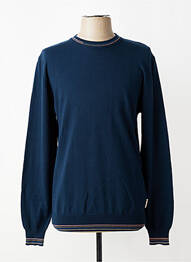 Pull col rond manches longues bleu BOB homme