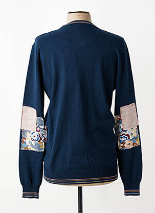 Pull col rond manches longues bleu BOB homme