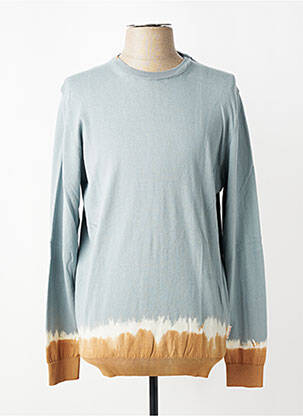 Pull col rond manches longues vert BOB homme
