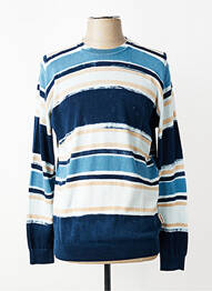 Pull stretch manches longues bleu BOB homme