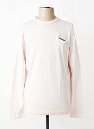 Pull stretch manches longues rose BOB homme