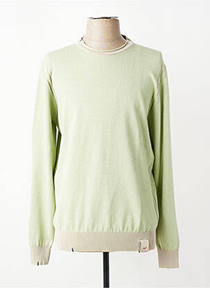 Pull col rond manches longues vert BOB homme