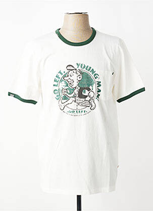 T-shirt stretch manches courtes beige BOB homme