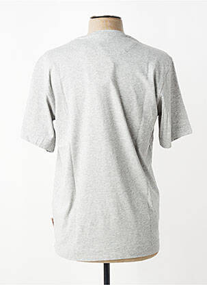 T-shirt tissage chiné manches courtes gris BOB homme