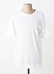 T-shirt stretch manches courtes blanc BOB homme