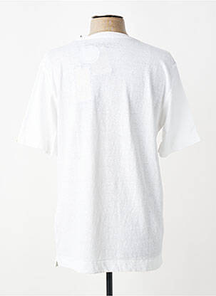 T-shirt stretch manches courtes blanc BOB homme