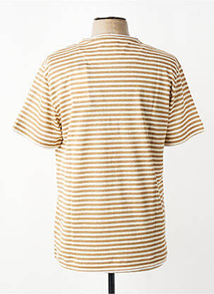 Pull stretch manches courtes beige BOB homme