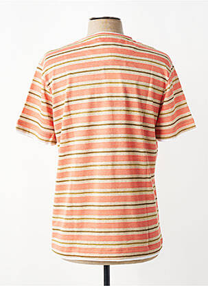 Pull stretch manches courtes orange BOB homme