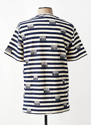 Pull stretch manches courtes bleu BOB homme