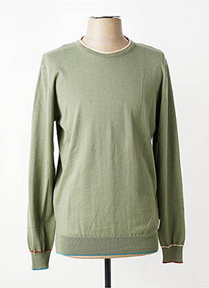 Pull stretch manches longues vert BOB homme