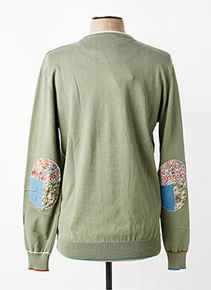 Pull stretch manches longues vert BOB homme
