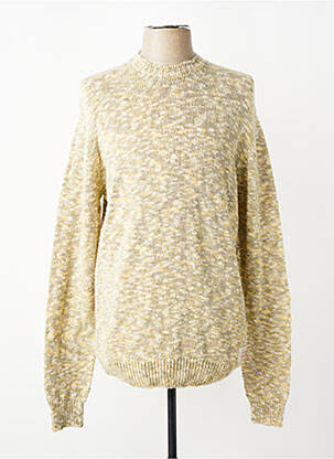 Pull maille souple et aérée manches longues vert BOB homme