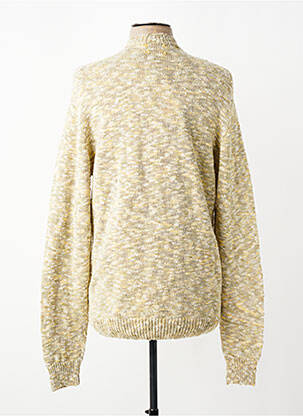 Pull maille souple et aérée manches longues vert BOB homme