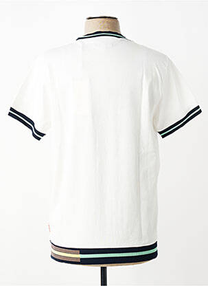 T-shirt stretch manches courtes blanc BOB homme