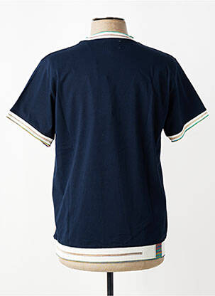 T-shirt stretch manches courtes bleu BOB homme