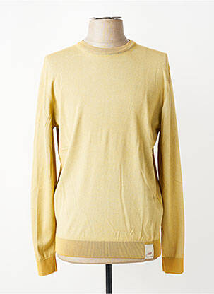 Pull stretch manches longues jaune BOB homme