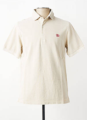 Polo stretch manches courtes beige TRAMAROSSA homme