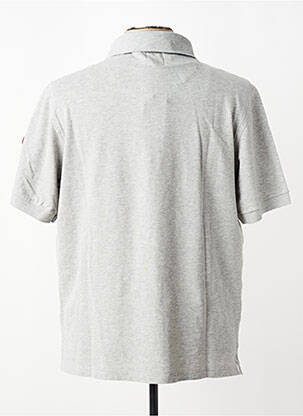 Polo tissage chiné manches courtes gris TRAMAROSSA homme