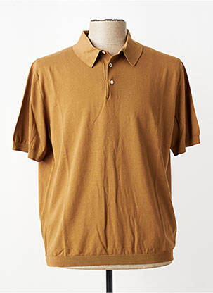 Pull stretch manches courtes marron TRAMAROSSA homme