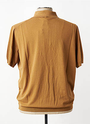 Pull stretch manches courtes marron TRAMAROSSA homme