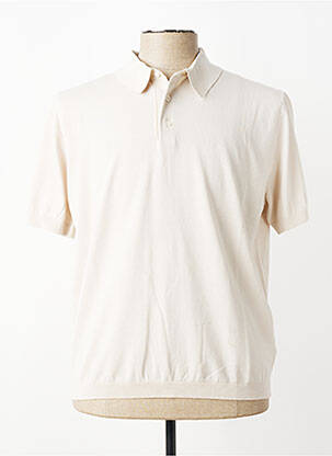 Pull stretch manches courtes beige TRAMAROSSA homme