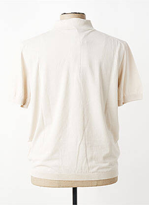 Pull stretch manches courtes beige TRAMAROSSA homme