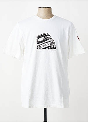 T-shirt stretch manches courtes blanc TRAMAROSSA homme
