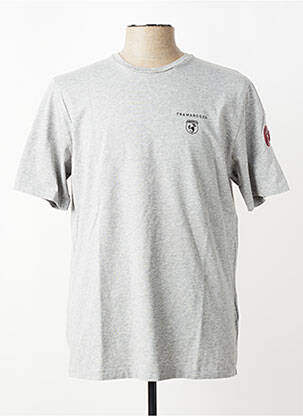 T-shirt tissage chiné manches courtes gris TRAMAROSSA homme