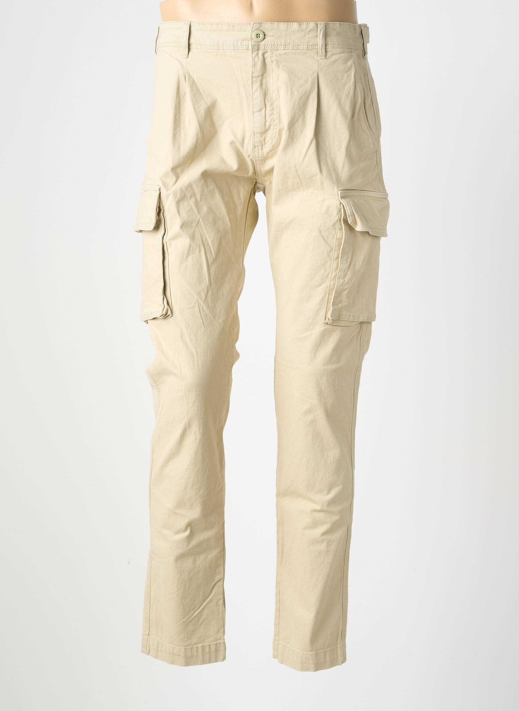 Pantalon cargo taille à pinces taille normale beige U.S. POLO ASSN homme