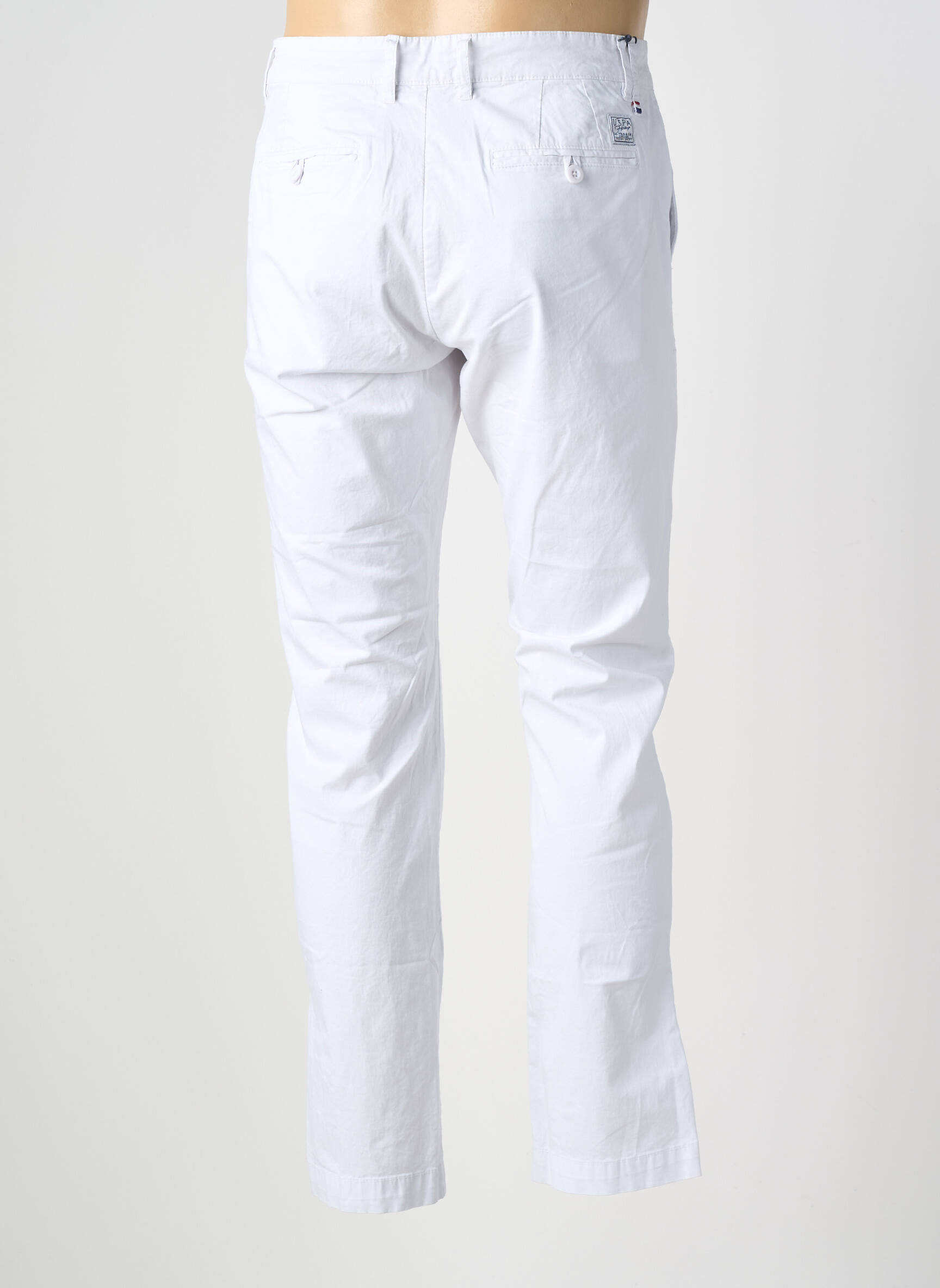 Pantalon chino stretch taille normale blanc U.S. POLO ASSN homme