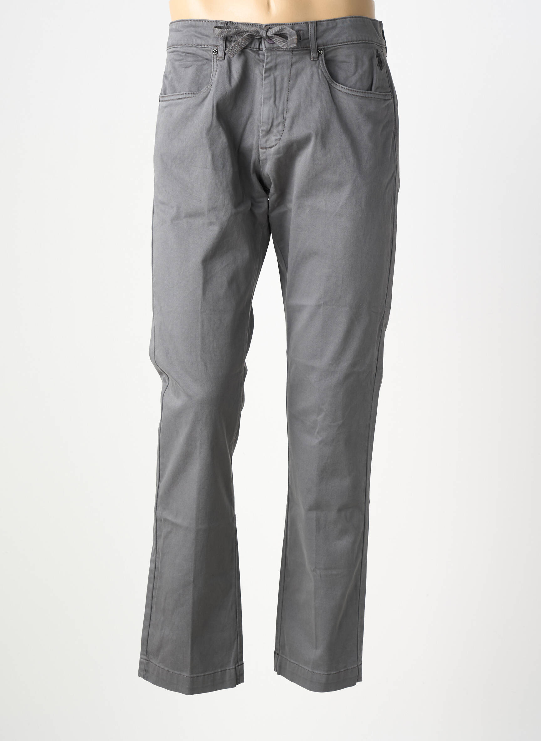Pantalon chino stretch taille normale gris U.S. POLO ASSN homme