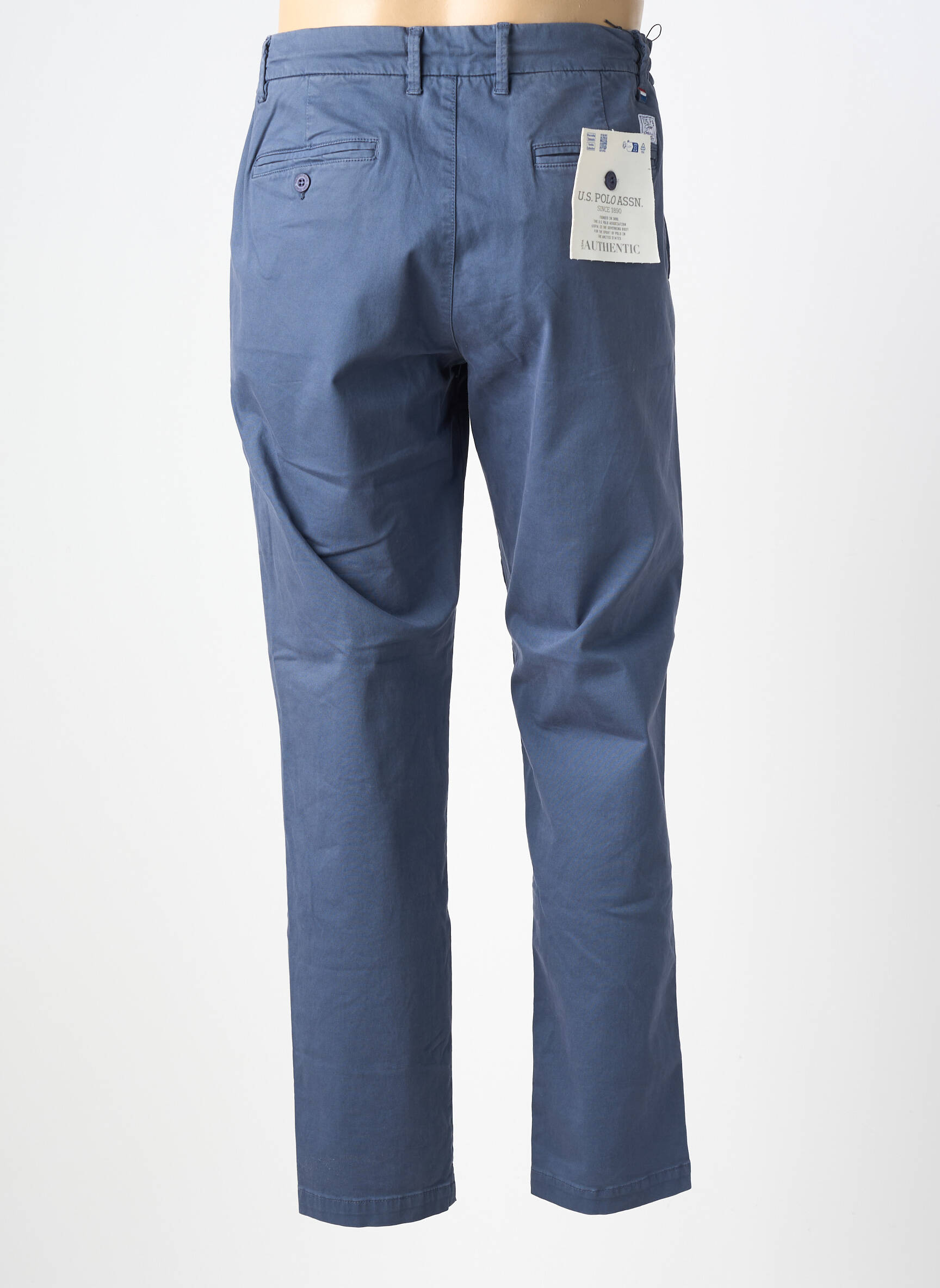 Pantalon chino stretch taille normale bleu U.S. POLO ASSN homme