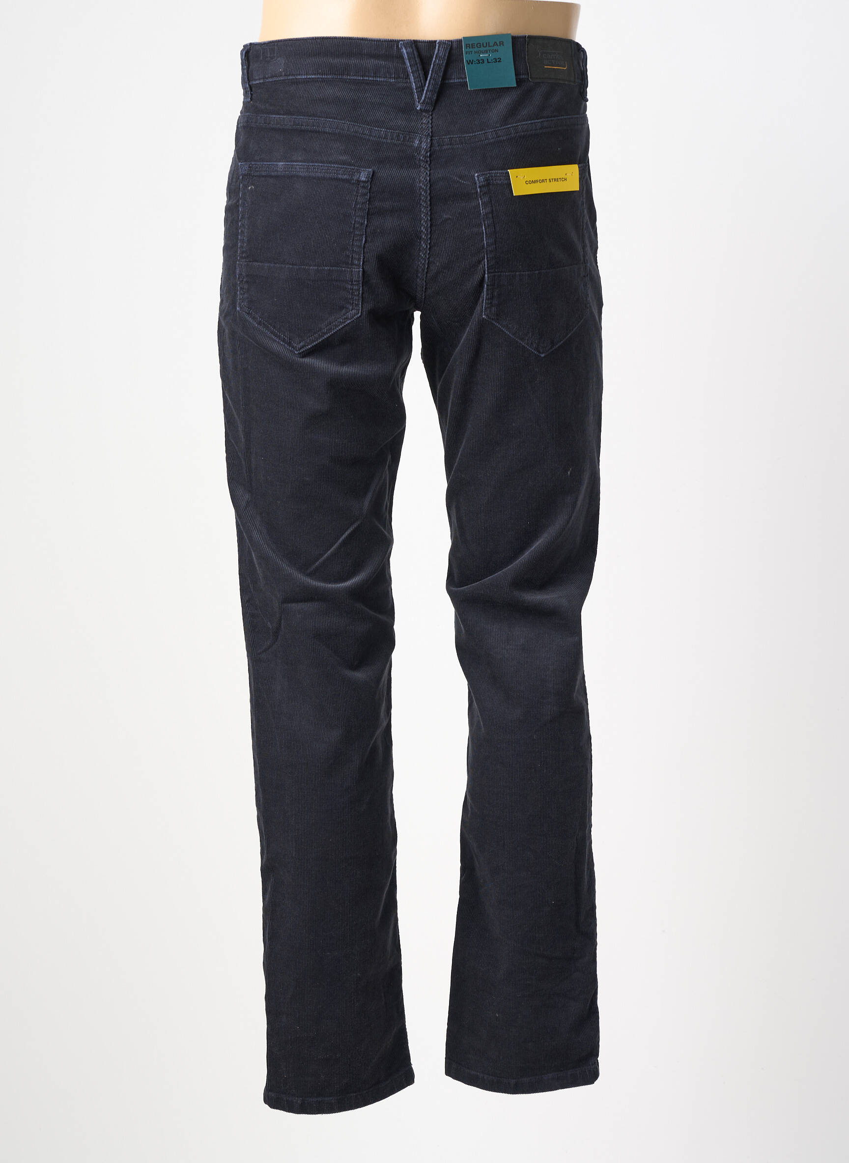 Pantalon slim tissage velours taille normale noir CAMEL ACTIVE homme