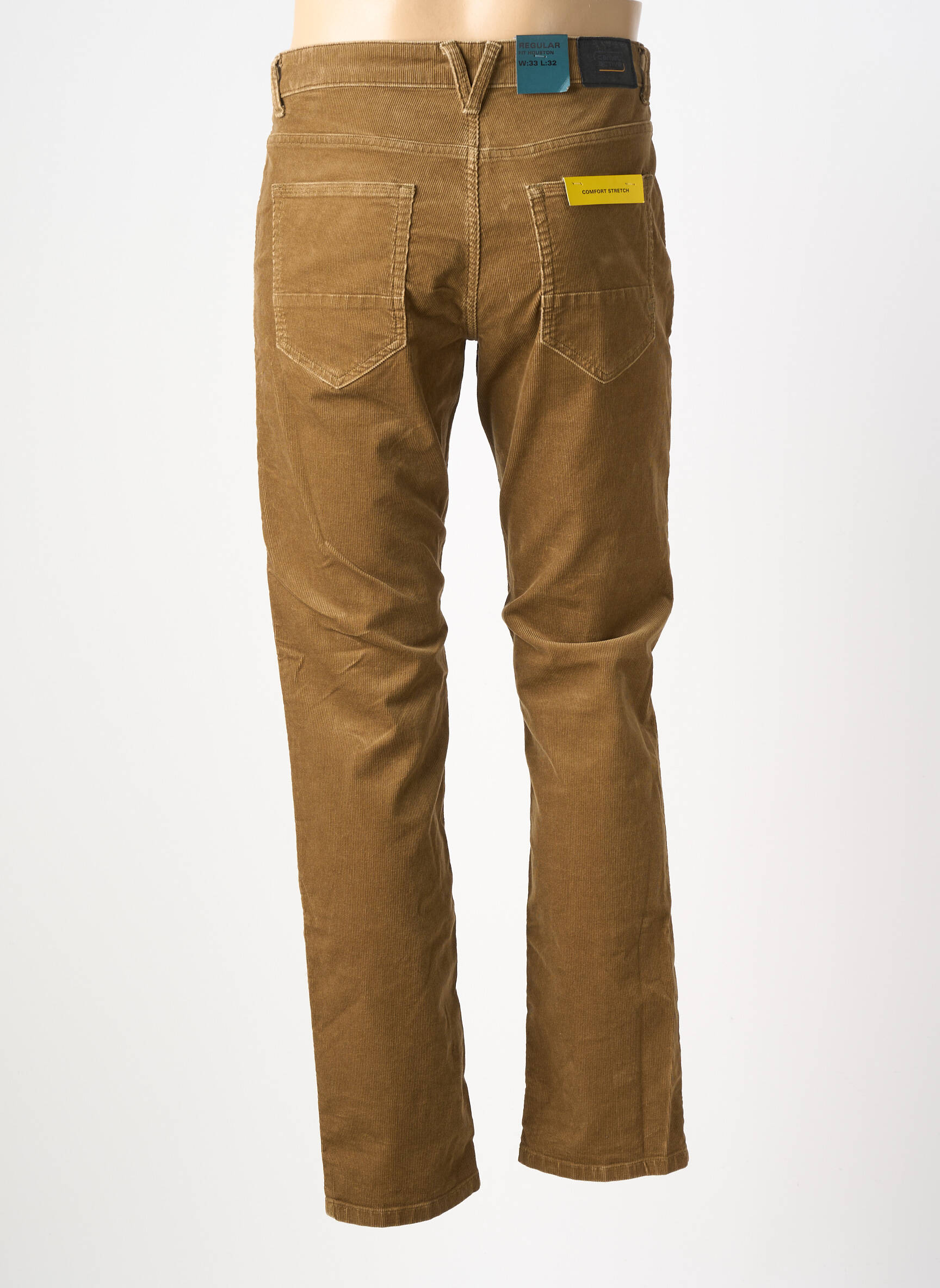 Pantalon slim tissage velours taille normale marron CAMEL ACTIVE homme
