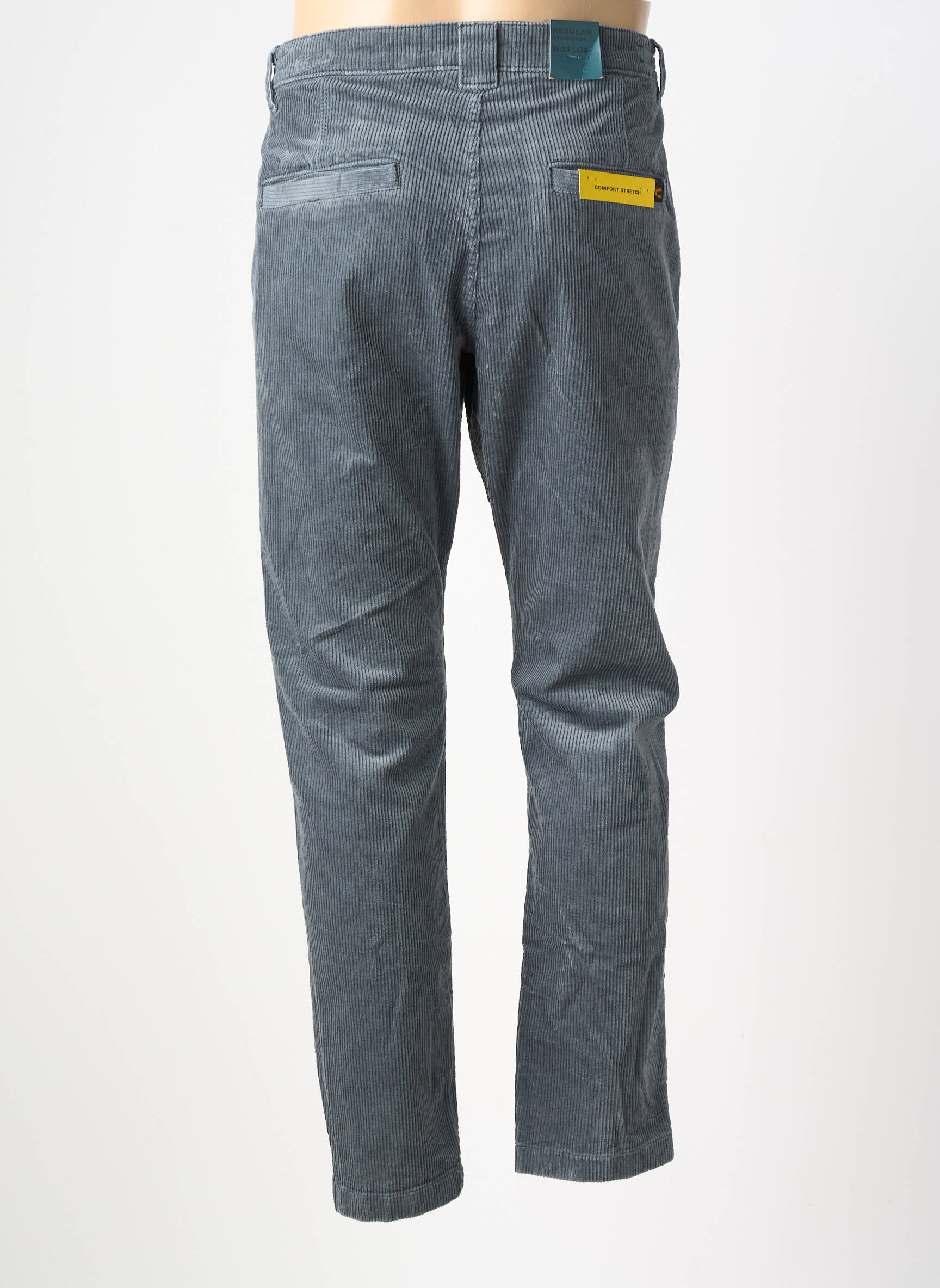 Pantalon chino stretch taille normale gris CAMEL ACTIVE homme
