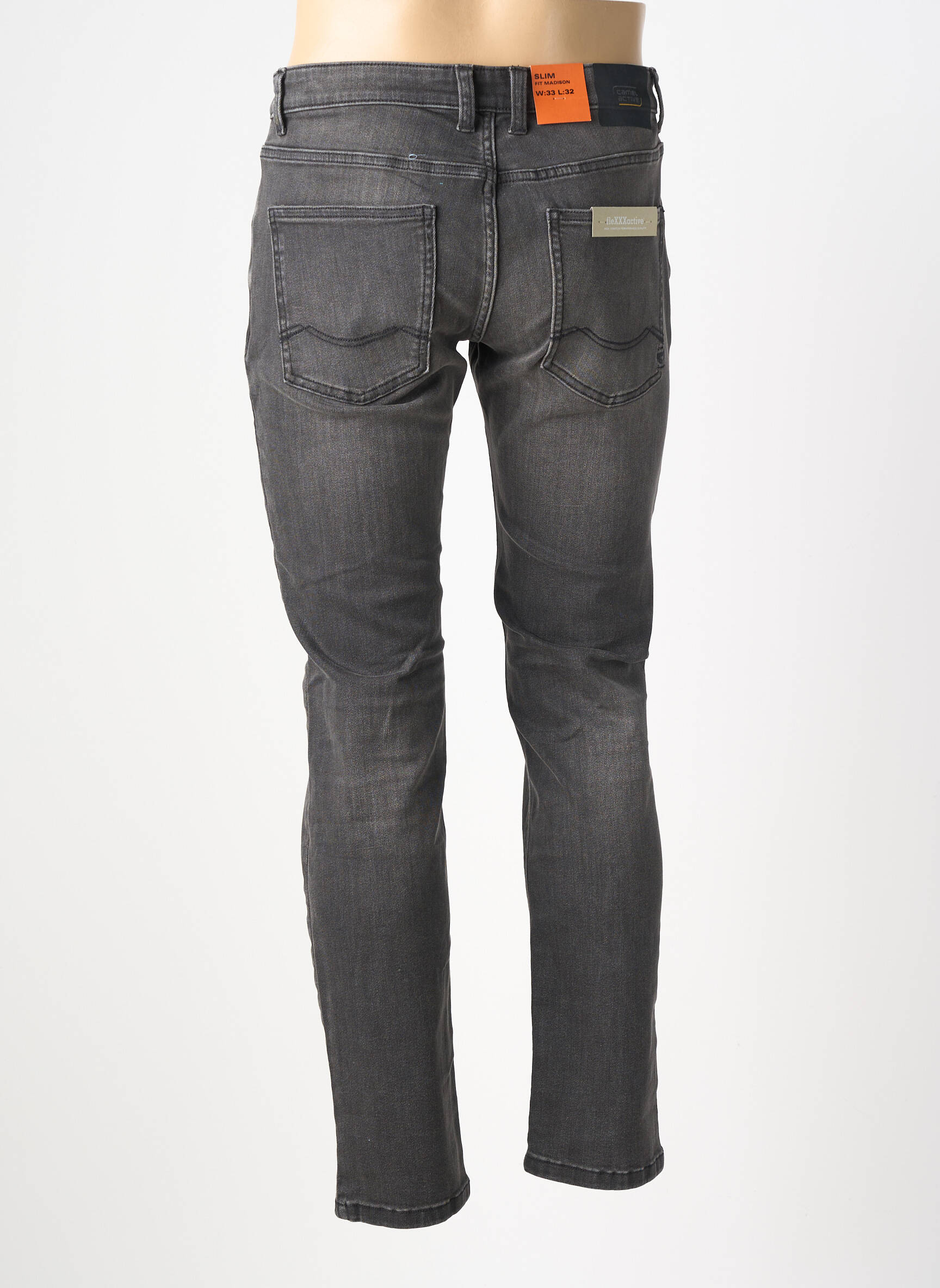 Jeans coupe slim stretch taille normale gris CAMEL ACTIVE homme