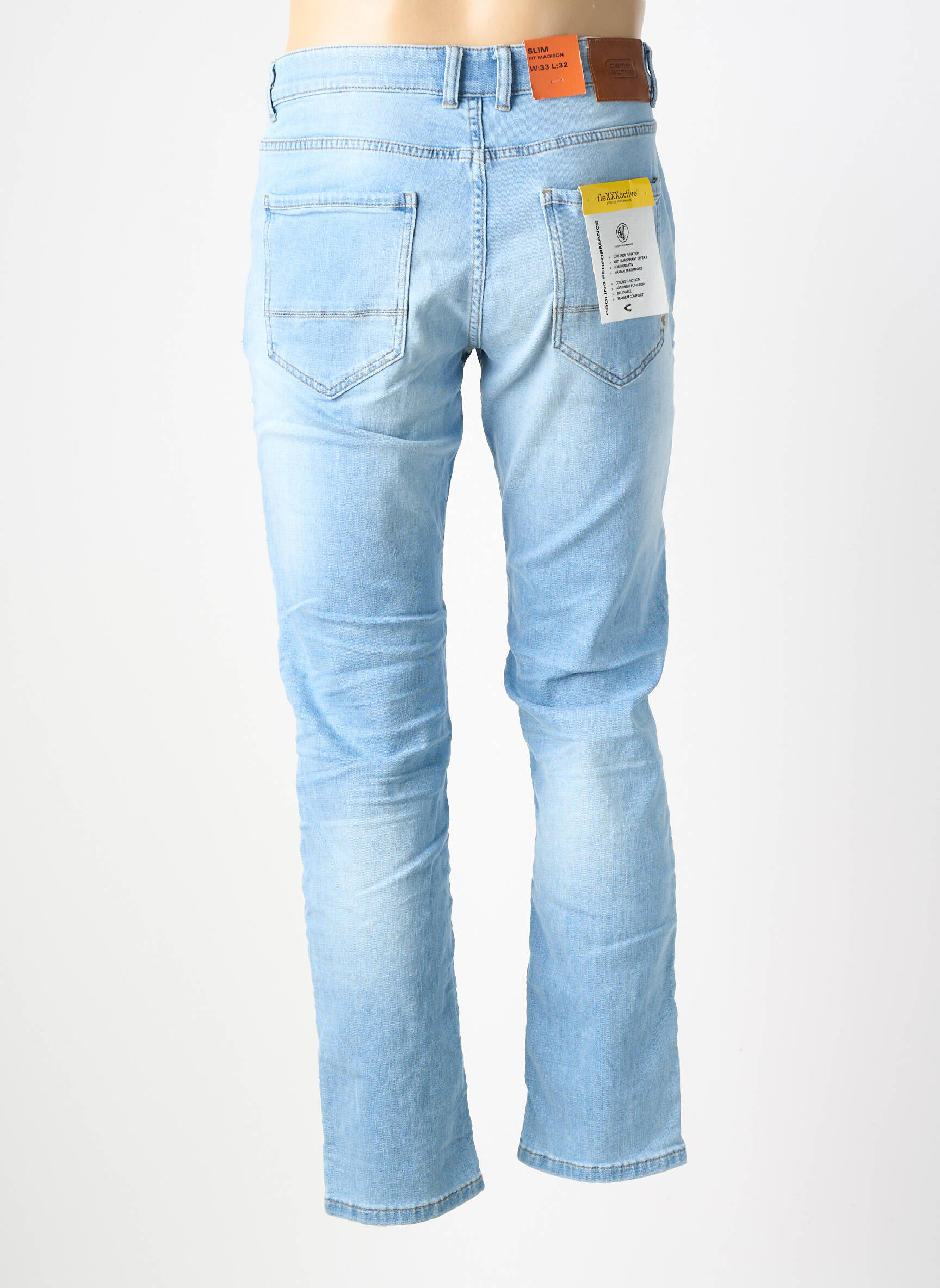 Jeans coupe slim stretch taille normale bleu CAMEL ACTIVE homme