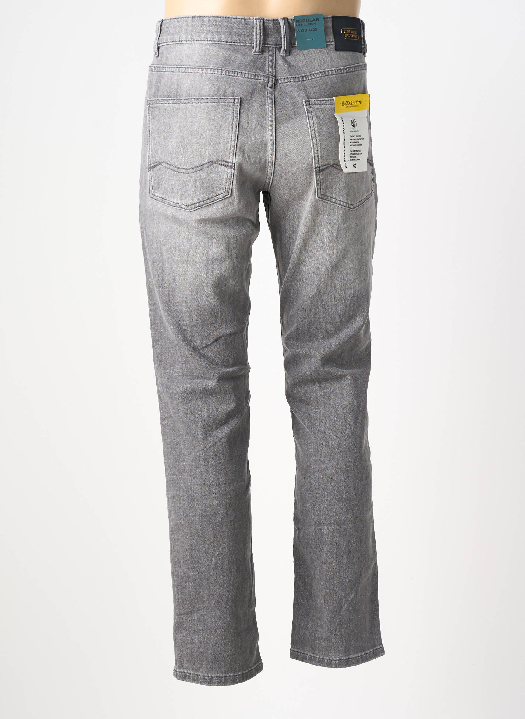 Jeans coupe slim stretch taille normale gris CAMEL ACTIVE homme