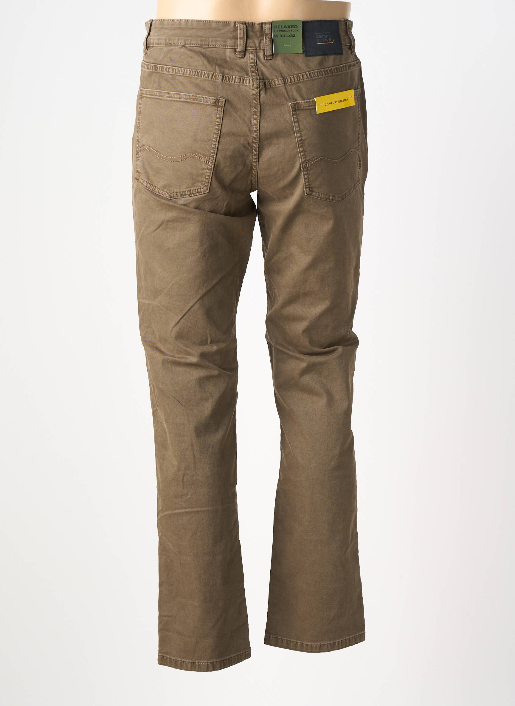 Jeans coupe slim stretch taille normale marron CAMEL ACTIVE homme