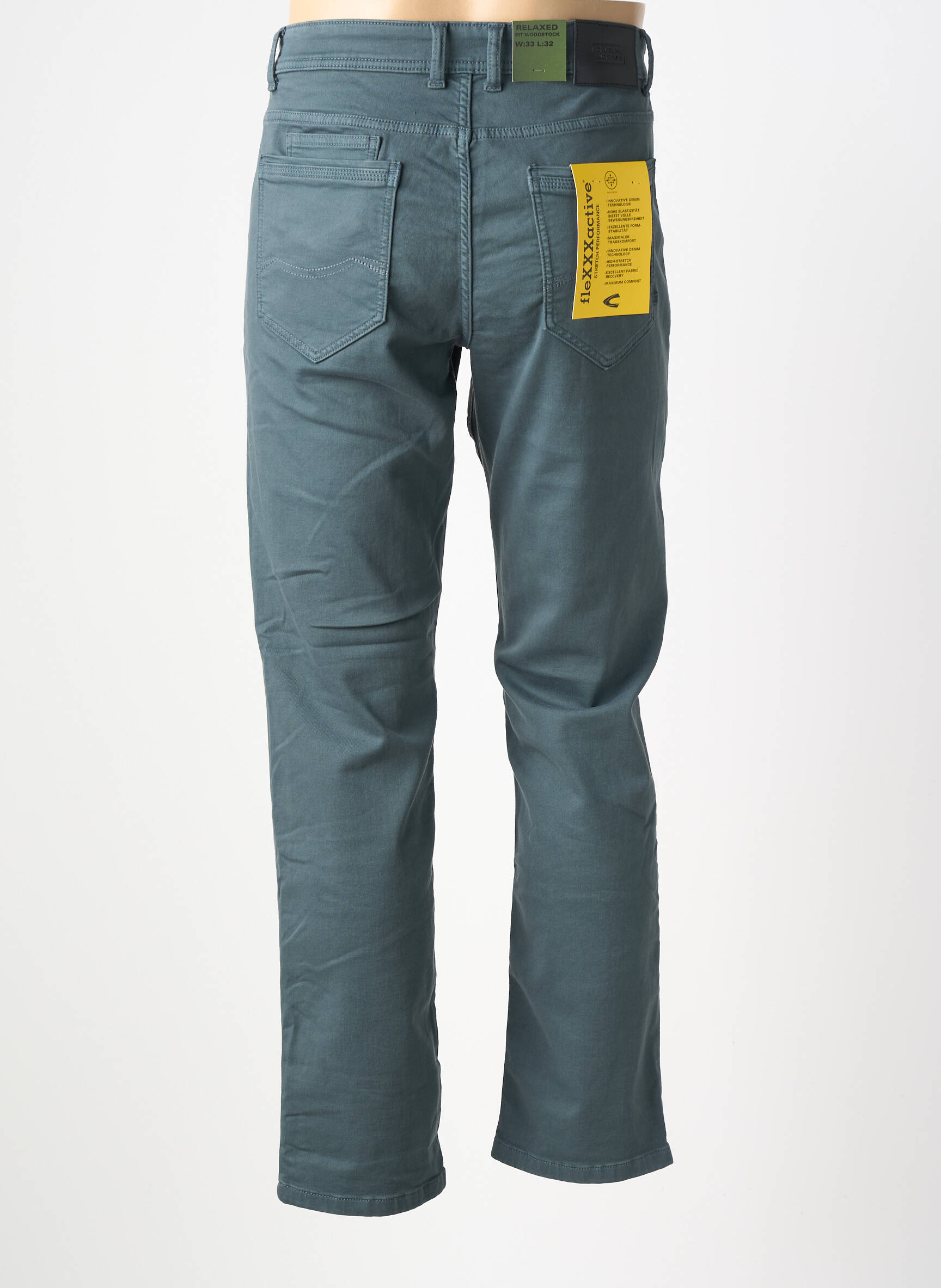 Jeans coupe slim stretch taille normale vert CAMEL ACTIVE homme