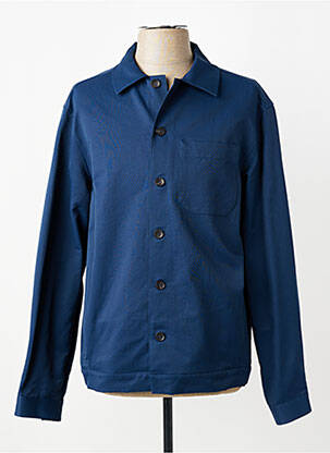 Veste casual fermeture boutonnée sur le devant bleu XACUS homme