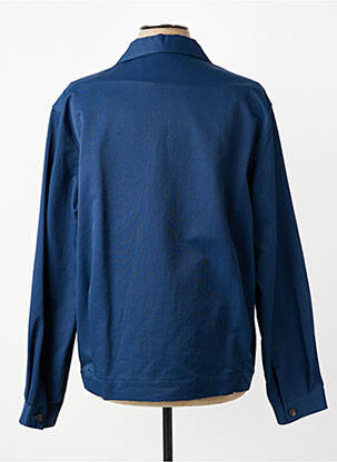 Veste casual fermeture boutonnée sur le devant bleu XACUS homme