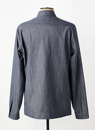 Veste casual fermeture boutonnée sur le devant bleu XACUS homme