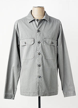 Veste casual fermeture boutonnée sur le devant gris XACUS homme