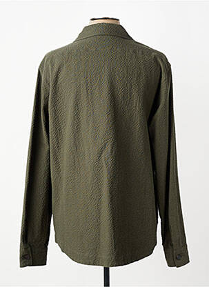 Veste casual fermeture boutonnée sur le devant vert XACUS homme