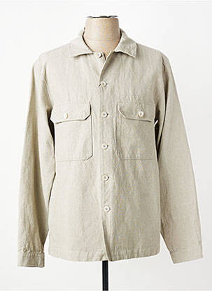 Veste casual fermeture boutonnée sur le devant beige XACUS homme